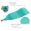 WENNALlFE Mini Flat Tip Hair Extensions Human Hair, 50g 60s 16 Inch Light Blonde Highlighted Golden Blonde Remy Hair K Tip Hair Extensions Seamless Keratin Extensions De Cabello(I-#Teal Green)