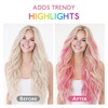 WENNALlFE Mini Flat Tip Hair Extensions Human Hair, 50g 60s 16 Inch Light Blonde Highlighted Golden Blonde Remy Hair K Tip Hair Extensions Seamless Keratin Extensions De Cabello(M-#Hot Pink)