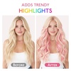 WENNALlFE Mini Flat Tip Hair Extensions Human Hair, 50g 60s 16 Inch Light Blonde Highlighted Golden Blonde Remy Hair K Tip Hair Extensions Seamless Keratin Extensions De Cabello(U-#Peach Pink)