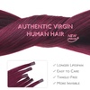 WENNALlFE Mini Flat Tip Hair Extensions Human Hair, 50g 60s 16 Inch Light Blonde Highlighted Golden Blonde Remy Hair K Tip Hair Extensions Seamless Keratin Extensions De Cabello(U-#530 Light Burgundy)