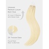 WENNALlFE Mini Flat Tip Hair Extensions Human Hair, 50g 60s 16 Inch Light Blonde Highlighted Golden Blonde Remy Hair K Tip Hair Extensions Seamless Keratin Extensions De Cabello(T-#60A Platinum Blonde)