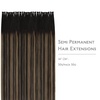 WENNALlFE Mini Flat Tip Hair Extensions Human Hair, 50g 60s 16 Inch Light Blonde Highlighted Golden Blonde Remy Hair K Tip Hair Extensions Seamless Keratin Extensions De Cabello(U-#2/6/2 Balayage Dark Brown Mixed Chestnut Brown)