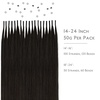 WENNALlFE Mini Flat Tip Hair Extensions Human Hair, 50g 60s 16 Inch Light Blonde Highlighted Golden Blonde Remy Hair K Tip Hair Extensions Seamless Keratin Extensions De Cabello(I-#2 Dark Brown)