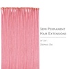 WENNALlFE Mini Flat Tip Hair Extensions Human Hair, 50g 60s 16 Inch Light Blonde Highlighted Golden Blonde Remy Hair K Tip Hair Extensions Seamless Keratin Extensions De Cabello(U-#Peach Pink)