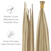 WENNALlFE Mini Flat Tip Hair Extensions Human Hair, 50g 60s 16 Inch Light Blonde Highlighted Golden Blonde Remy Hair K Tip Hair Extensions Seamless Keratin Extensions De Cabello(I-#8B/60B Ash Brown with Platinum Blonde Highlights)