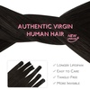 WENNALlFE Mini Flat Tip Hair Extensions Human Hair, 50g 60s 16 Inch Light Blonde Highlighted Golden Blonde Remy Hair K Tip Hair Extensions Seamless Keratin Extensions De Cabello(U-#2 Dark Brown)