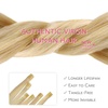 WENNALlFE Mini Flat Tip Hair Extensions Human Hair, 50g 60s 16 Inch Light Blonde Highlighted Golden Blonde Remy Hair K Tip Hair Extensions Seamless Keratin Extensions De Cabello(U-#16/22 Light Blonde Highlighted Golden Blonde)